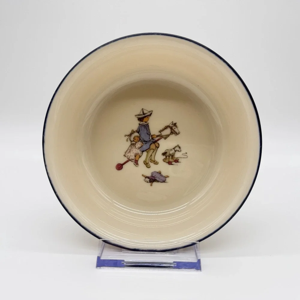 Lenox Special Child's Bowl with Children on Stick Pony.